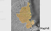 Satellite Map of Memba, desaturated