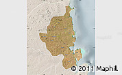 Satellite Map of Memba, lighten