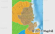 Satellite Map of Memba, political outside