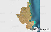 Satellite Map of Memba, single color outside