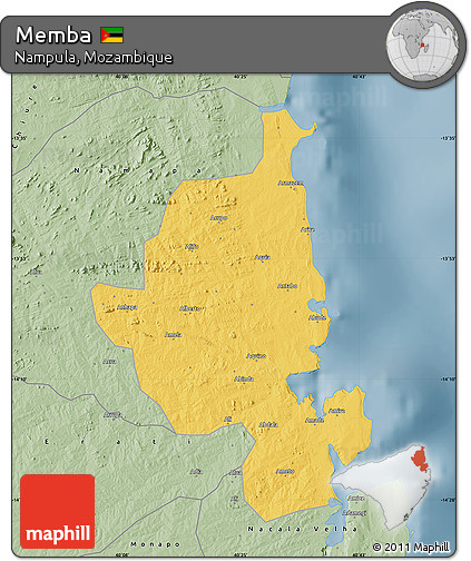 Savanna Style Map of Memba
