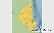 Savanna Style Map of Memba, single color outside