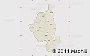 Shaded Relief Map of Memba, cropped outside
