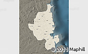 Shaded Relief Map of Memba, darken