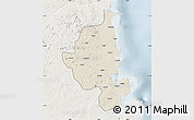 Shaded Relief Map of Memba, lighten