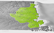 Physical Panoramic Map of Memba, desaturated