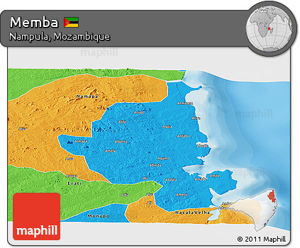 Political Panoramic Map of Memba