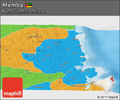 Political Panoramic Map of Memba