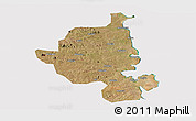 Satellite Panoramic Map of Memba, cropped outside