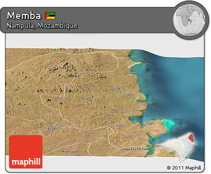 Satellite Panoramic Map of Memba