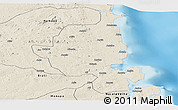 Shaded Relief Panoramic Map of Memba