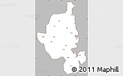 Gray Simple Map of Memba, cropped outside