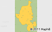 Savanna Style Simple Map of Memba, cropped outside