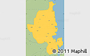 Savanna Style Simple Map of Memba