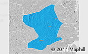 Political 3D Map of Monapo, lighten, desaturated