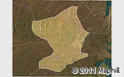Satellite 3D Map of Monapo, darken