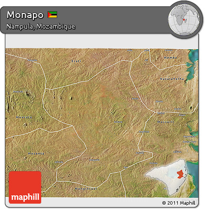 Satellite 3D Map of Monapo