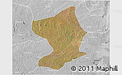 Satellite 3D Map of Monapo, lighten, desaturated
