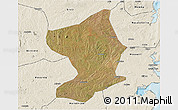 Satellite 3D Map of Monapo, shaded relief outside