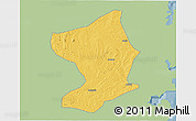 Savanna Style 3D Map of Monapo, single color outside