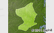 Physical Map of Monapo, darken