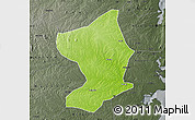 Physical Map of Monapo, darken, semi-desaturated