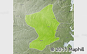 Physical Map of Monapo, semi-desaturated