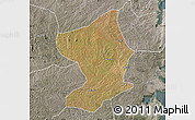 Satellite Map of Monapo, semi-desaturated