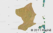 Satellite Map of Monapo, single color outside