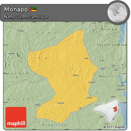 Savanna Style Map of Monapo