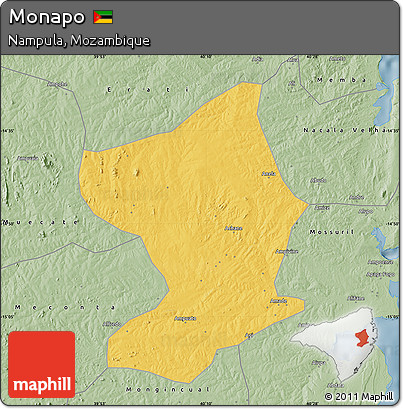 Savanna Style Map of Monapo