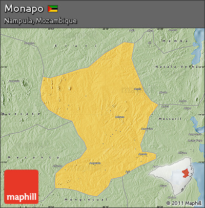 Savanna Style Map of Monapo