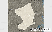 Shaded Relief Map of Monapo, darken