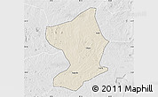 Shaded Relief Map of Monapo, lighten, desaturated