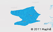 Political Panoramic Map of Monapo, single color outside