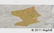 Satellite Panoramic Map of Monapo, lighten, semi-desaturated