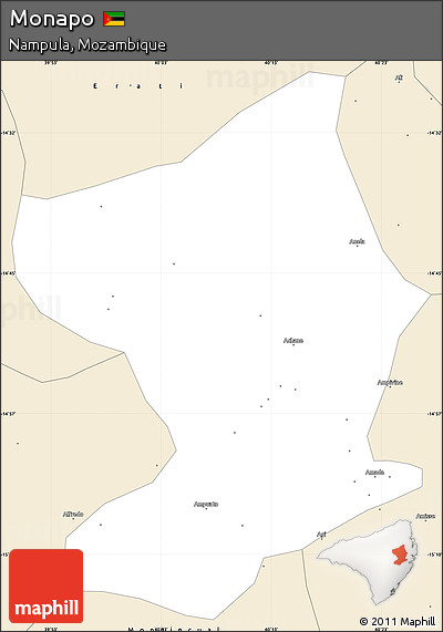 Classic Style Simple Map of Monapo