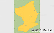 Savanna Style Simple Map of Monapo, single color outside