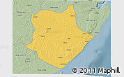 Savanna Style 3D Map of Mongincual