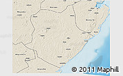 Shaded Relief 3D Map of Mongincual