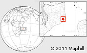 Blank Location Map of Mongincual