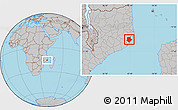 Gray Location Map of Mongincual