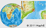 Physical Location Map of Mongincual