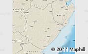 Shaded Relief Map of Mongincual