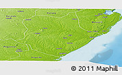 Physical Panoramic Map of Mongincual