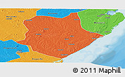 Political Panoramic Map of Mongincual