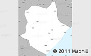 Gray Simple Map of Mongincual