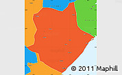 Political Simple Map of Mongincual