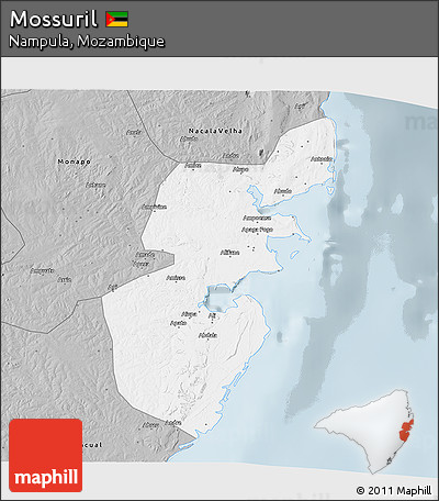 Gray 3D Map of Mossuril