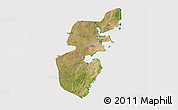 Satellite 3D Map of Mossuril, cropped outside